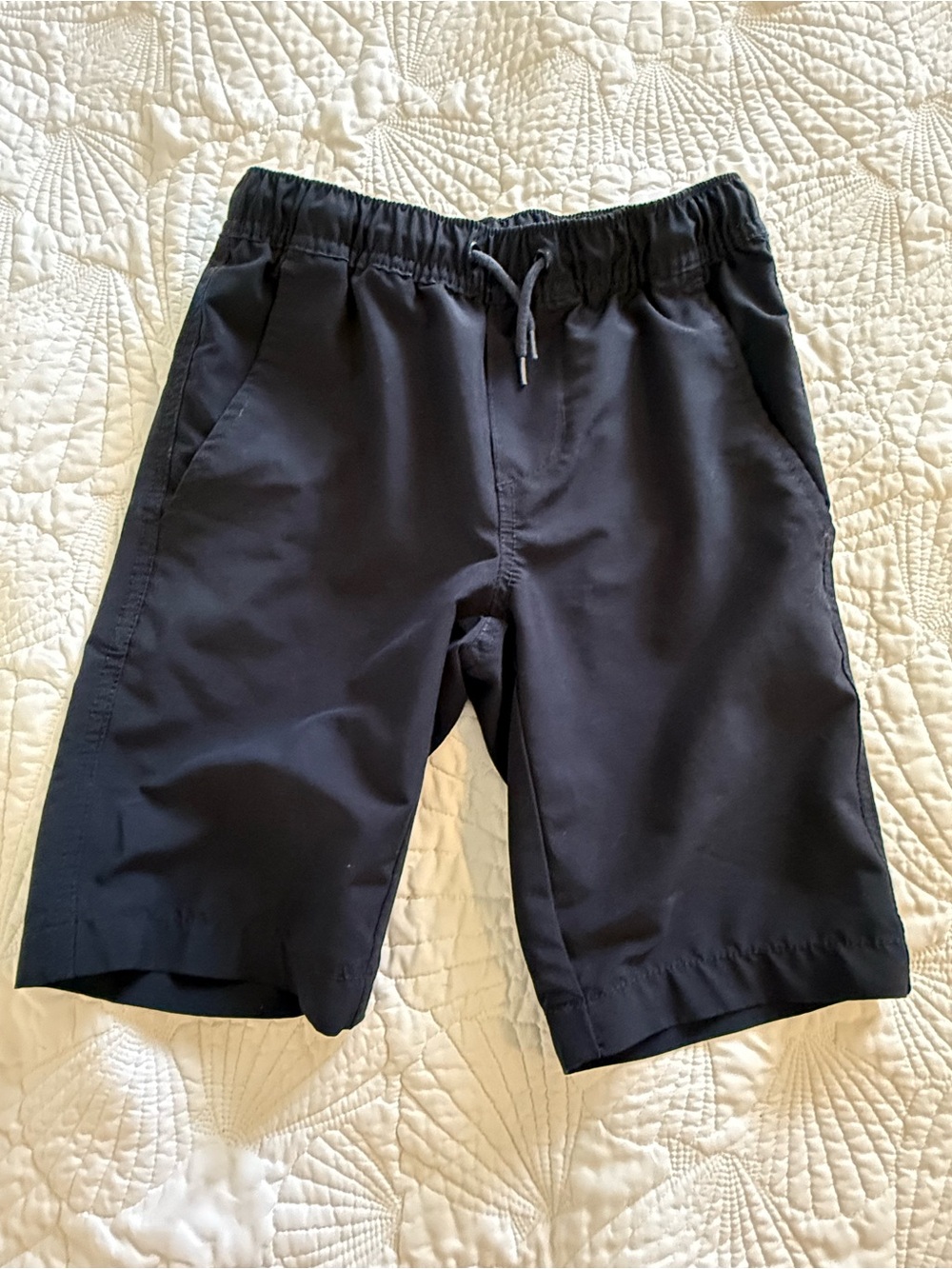 Nautica Boys Navy Elastic Waist Uniform Shorts